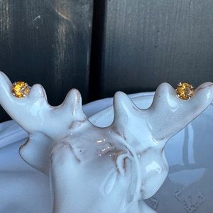 Citrine Stud Earrings 925SS